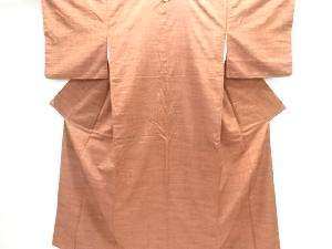 横段織り出し手織り紬着物